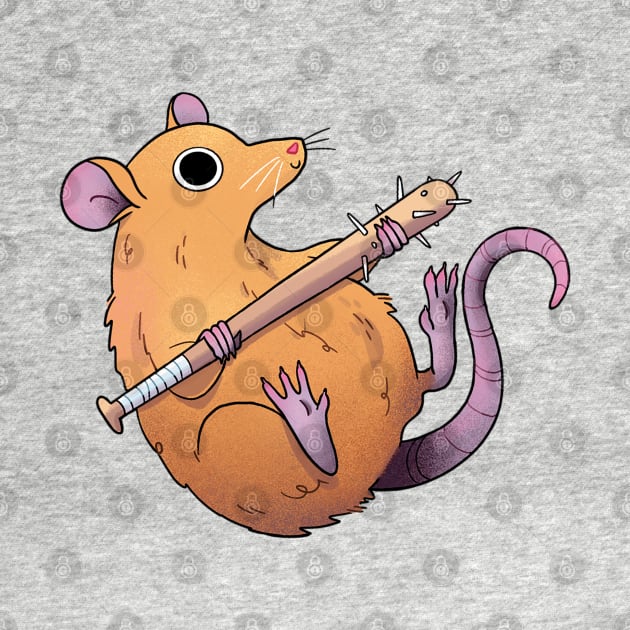 Rat with a bat by heyouwitheface